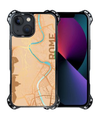 Etui do iPhone 13 IBIZU DropGuard Ultra z MagSafe, mapy świata, Rome