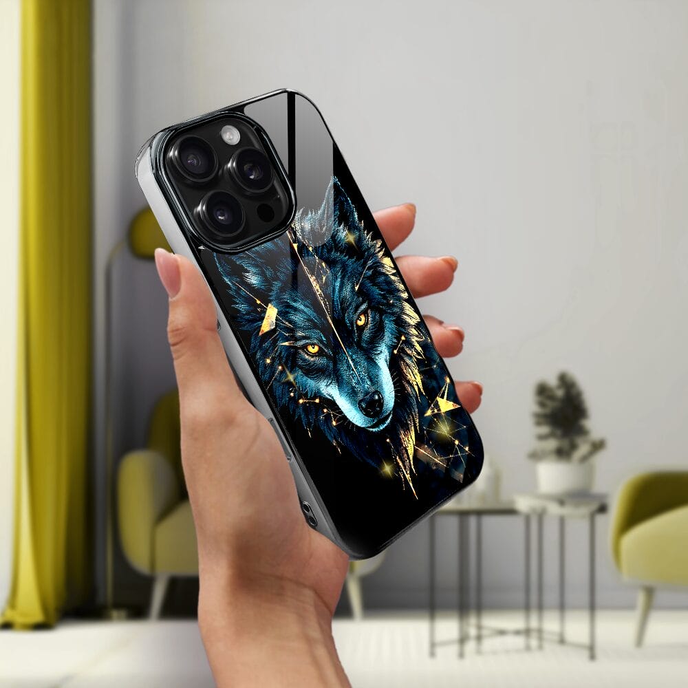 Etui do iPhone 16 Pro IBIZU Elite Glass z MagSafe wilk mocy, czarny chrom - obrazek 7