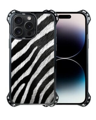 Etui do iPhone 14 Pro Max IBIZU DropGuard Ultra z MagSafe, Zew Natury, Zebra