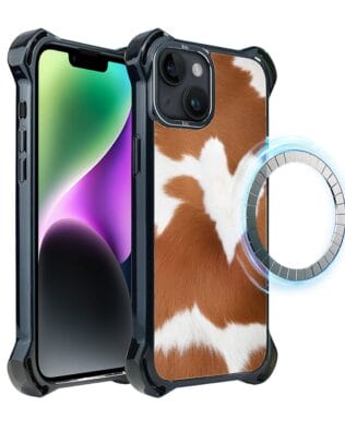Etui do iPhone 14 Plus IBIZU DropGuard Ultra z MagSafe, Zew Natury, Alpejska krowa