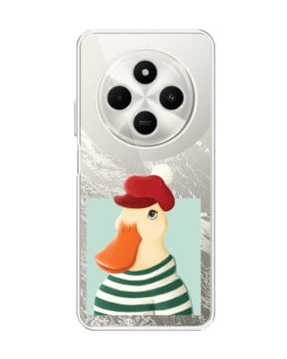 Etui do Xiaomi POCO C75 przeźroczyste, silikonowe Flexi, kaczuszka