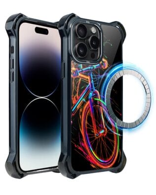 Etui do iPhone 14 Pro IBIZU DropGuard Ultra z MagSafe, #ElectroMove, Rowerowa wibracja