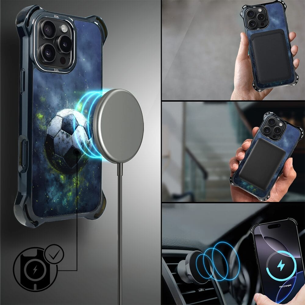 Etui do iPhone 16 Pro IBIZU DropGuard Ultra z MagSafe, #Move, Piłka nożna - obrazek 8