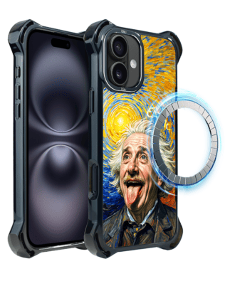 Etui do iPhone 16 IBIZU DropGuard Ultra z MagSafe, Einstein