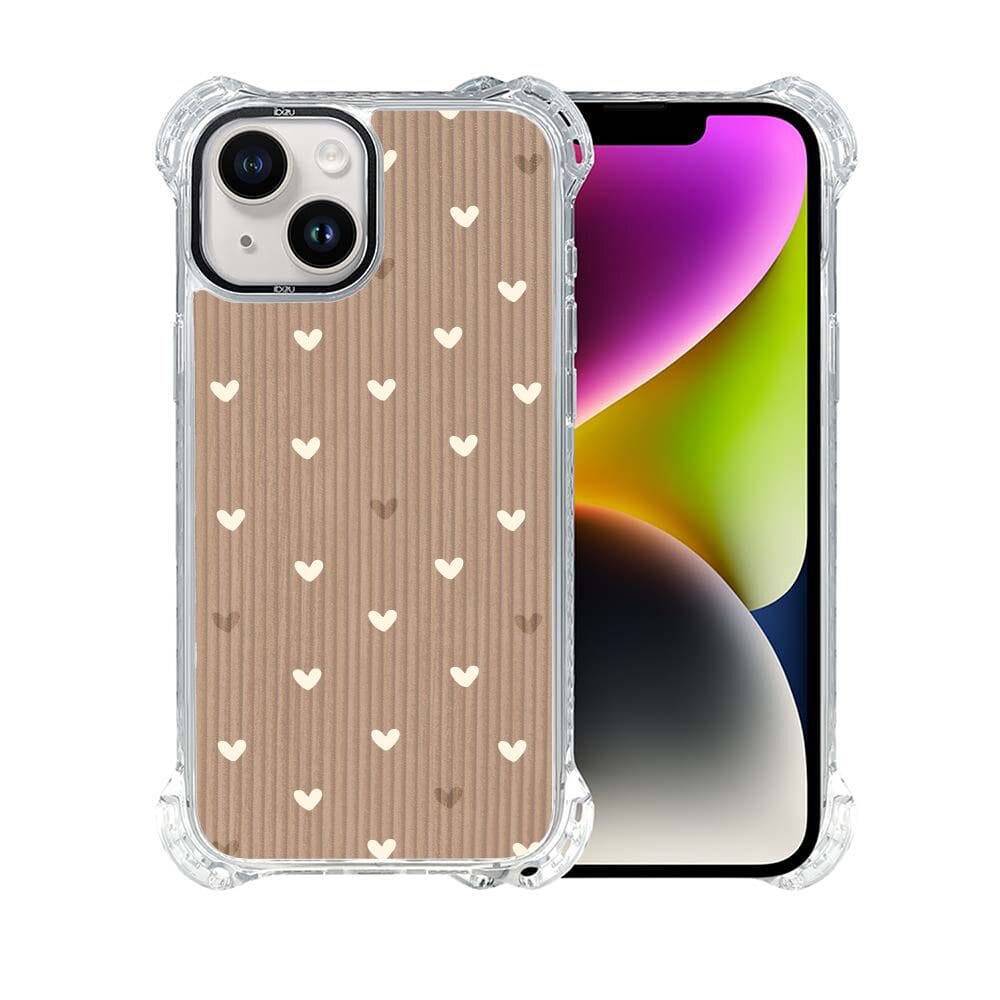 Etui iPhone 14 Plus IBIZU DropGuard Ultra z MagSafe, Boho, Pudrowe serca - obrazek 2