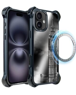 Etui do iPhone 16 Plus IBIZU DropGuard Ultra z MagSafe, Noir City, Big Ben