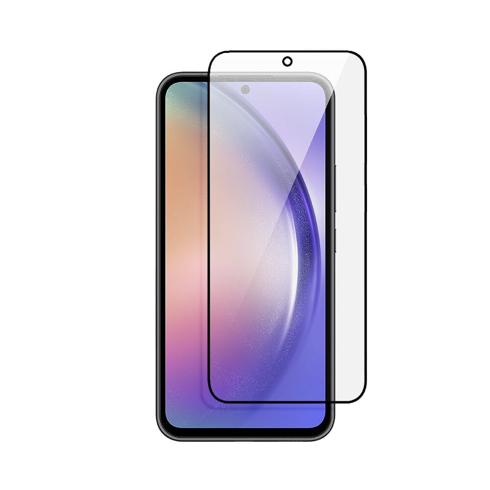 Szklana folia z powłoką ceramiczną na cały ekran 5D z czarną ramką do Samsung Galaxy A54 5G