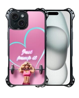 Etui do iPhone 15 Plus IBIZU DropGuard Ultra z MagSafe, #Move, Pump it love