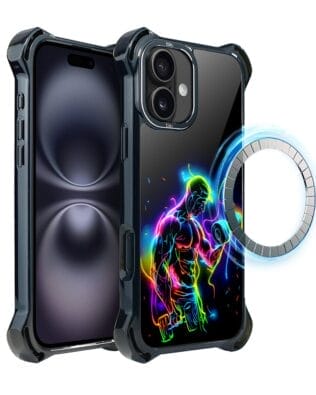 Etui do iPhone 16 IBIZU DropGuard Ultra z MagSafe, #ElectroMove, Jest moc
