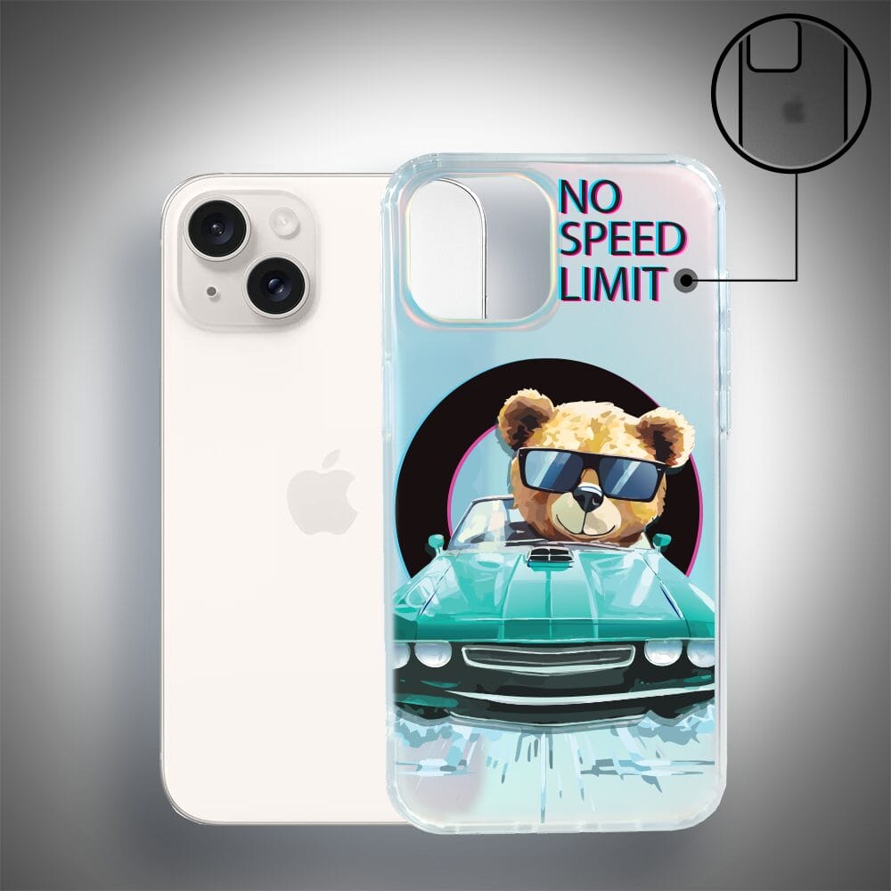 Etui do iPhone 14 IBIZU California Sunset z MagSafe, zmieniające kolor, Blue Car, niebieski samochód - obrazek 3