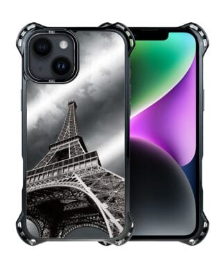 Etui do iPhone 14 IBIZU DropGuard Ultra z MagSafe, Noir City, Wieża Eiffla