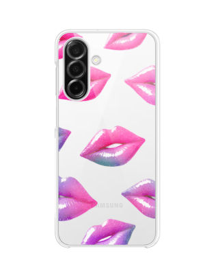 Etui do Samsung Galaxy A26 5G przeźroczyste, silikonowe Flexi, hologramowe usta