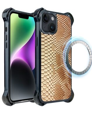 Etui do iPhone 14 IBIZU DropGuard Ultra z MagSafe, Zew Natury, Wąż