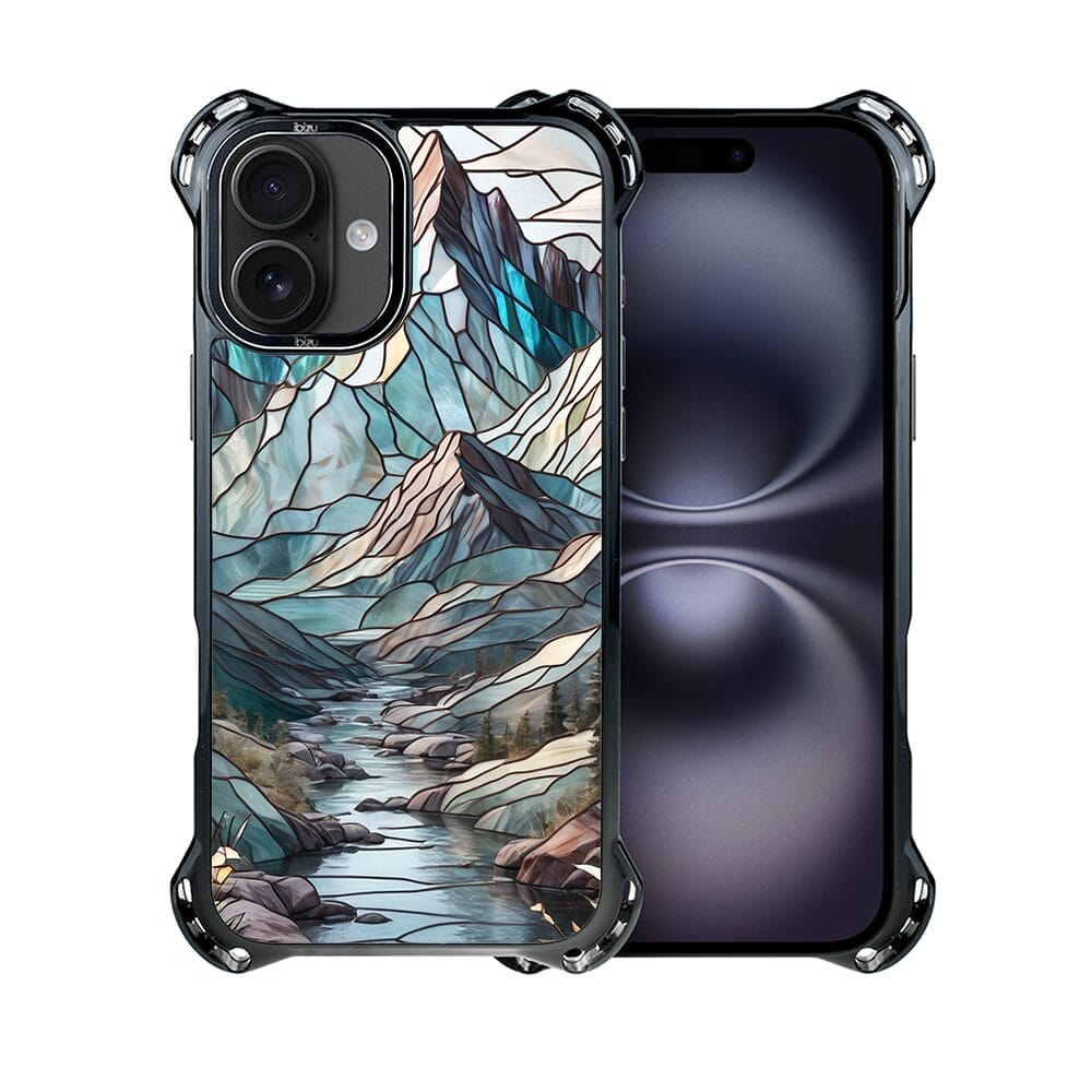 Etui do iPhone 16 IBIZU DropGuard Ultra z MagSafe, Barwy Szkła, Górski Potok - obrazek 2