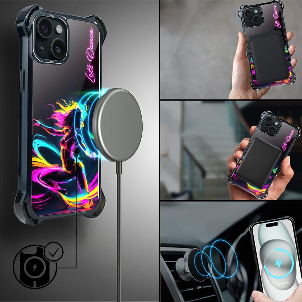 Etui do iPhone 15 IBIZU DropGuard Ultra z MagSafe, #ElectroMove, Taneczny rytm - obrazek 8