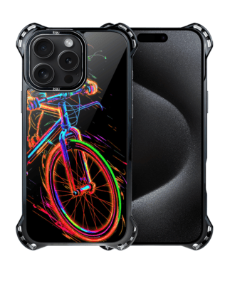 Etui do iPhone 15 Pro Max IBIZU DropGuard Ultra z MagSafe, #ElectroMove, Rowerowa wibracja