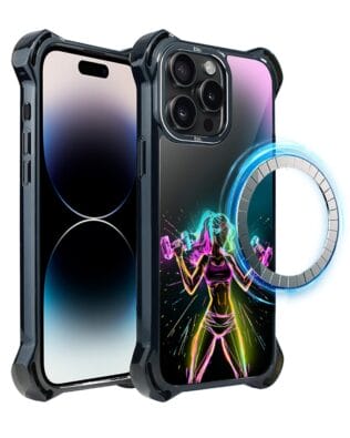 Etui do iPhone 14 Pro IBIZU DropGuard Ultra z MagSafe, #ElectroMove, Wibracja fitness