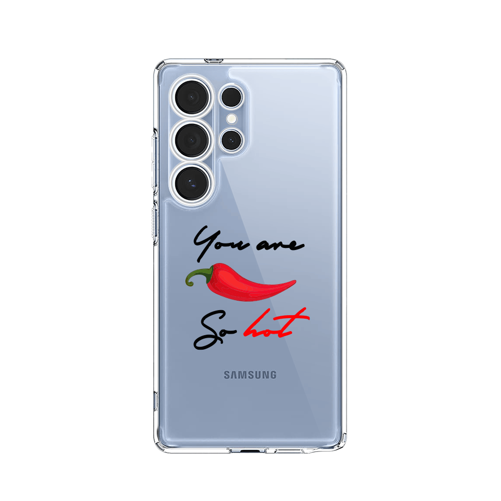 Etui do Samsung Galaxy S25 Ultra przeźroczyste, silikonowe Flexi, papryczka chilli
