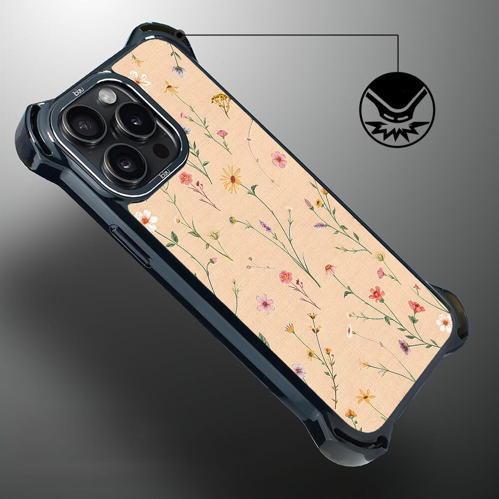 Etui iPhone 14 Pro IBIZU DropGuard Ultra z MagSafe, Pastel Bloom, Koralowa łąka - obrazek 4