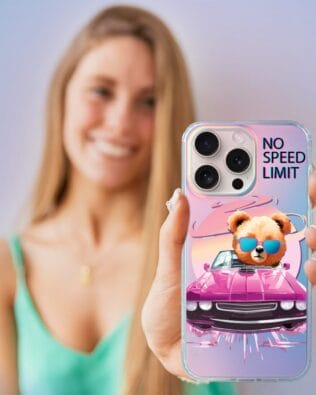 Etui do iPhone 16 Pro IBIZU California Sunset z MagSafe, zmieniające kolor, Pink Car, różowy samochód