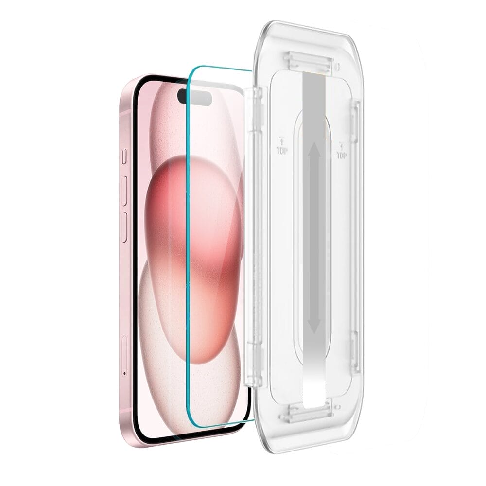 Szkło hartowane na ekran 9H do iPhone 15 Plus z aplikatorem