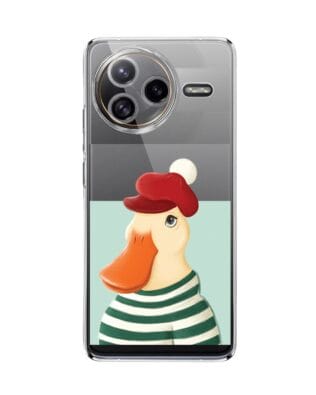 Etui do Xiaomi POCO F7 Ultra przeźroczyste, silikonowe Flexi, kaczuszka