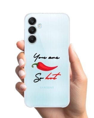 Etui do Samsung Galaxy M35 5G przeźroczyste, silikonowe Flexi, papryczka chilli