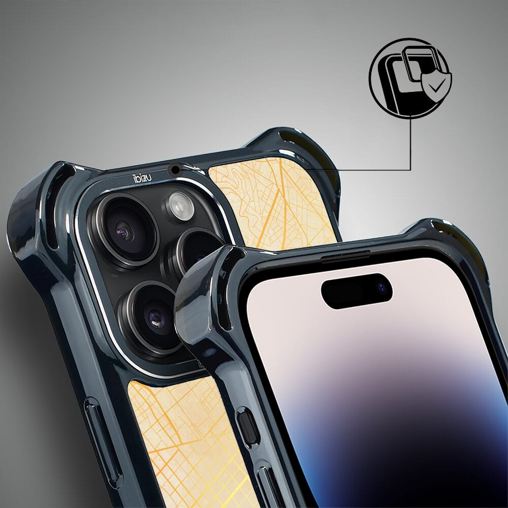 Etui do iPhone 14 Pro IBIZU DropGuard Ultra z MagSafe, Mapy Świata, Barcelona - obrazek 3