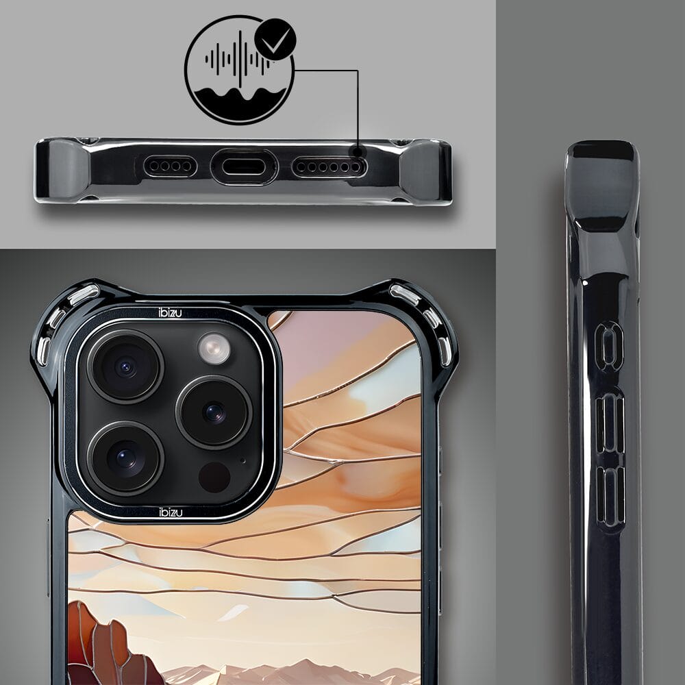 Etui do iPhone 14 Pro IBIZU DropGuard Ultra z MagSafe, Barwy Szkła, Pustynny spokój - obrazek 6