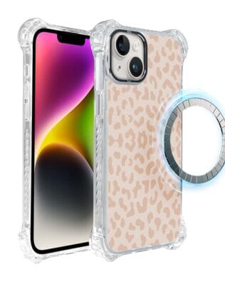 Etui iPhone 14 Plus IBIZU DropGuard Ultra z MagSafe, Boho, Delikatna panterka