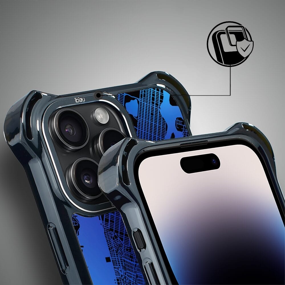 Etui do iPhone 14 Pro Max IBIZU DropGuard Ultra z MagSafe, Mapy Świata, New York - obrazek 3