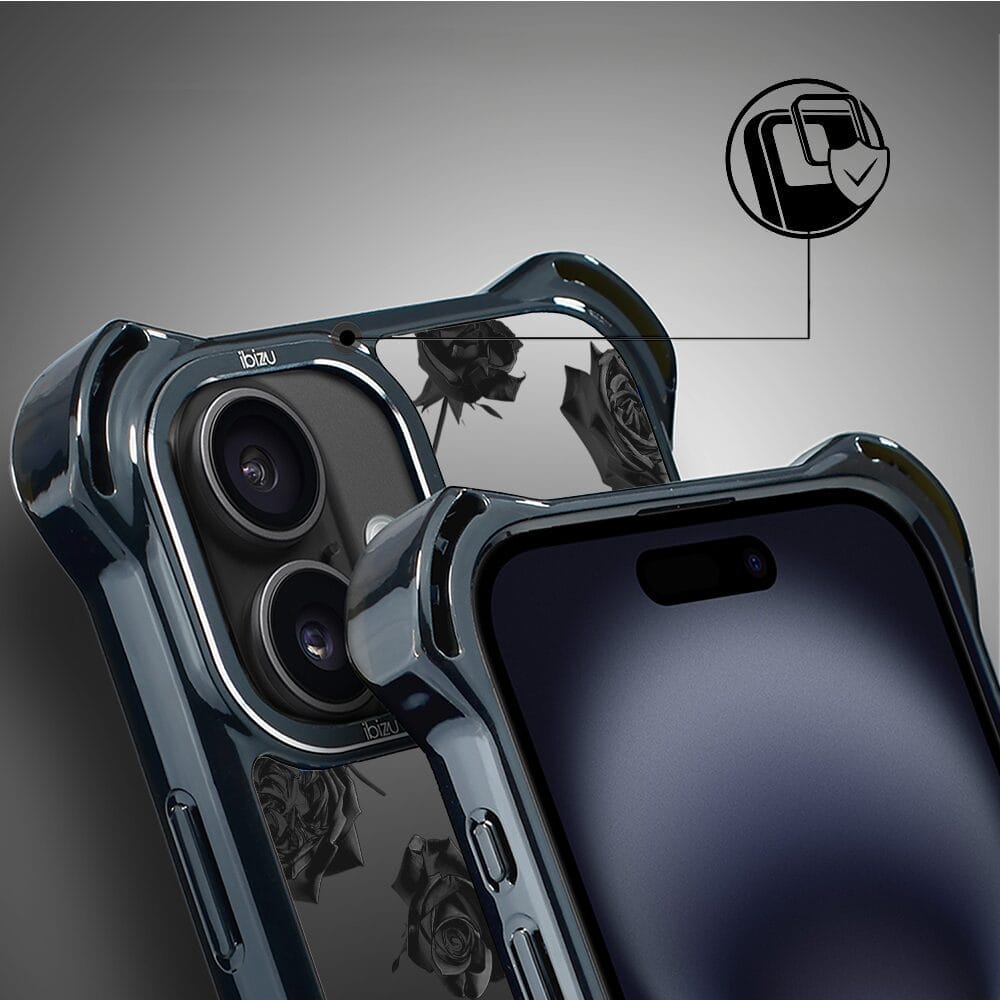 Etui do iPhone 16 Plus IBIZU DropGuard Ultra z MagSafe, Midnight, Sen róż - obrazek 3