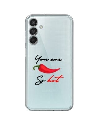 Etui do Samsung Galaxy M15 5G przeźroczyste, silikonowe Flexi, papryczka chilli