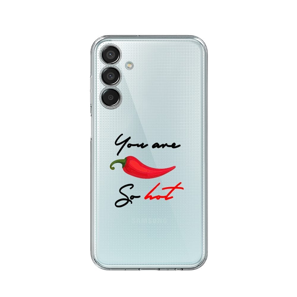 Etui do Samsung Galaxy M15 5G przeźroczyste, silikonowe Flexi, papryczka chilli