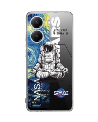 Etui do Xiaomi POCO X7 Pro przeźroczyste, silikonowe Flexi, Keep Calm in Cosmos