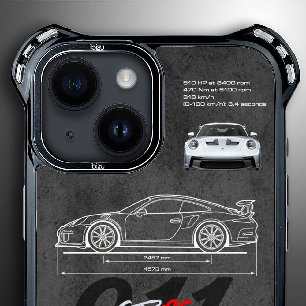 Etui do iPhone 14 IBIZU DropGuard Ultra z MagSafe, TechDrive, 911 GT3 RS - obrazek 5