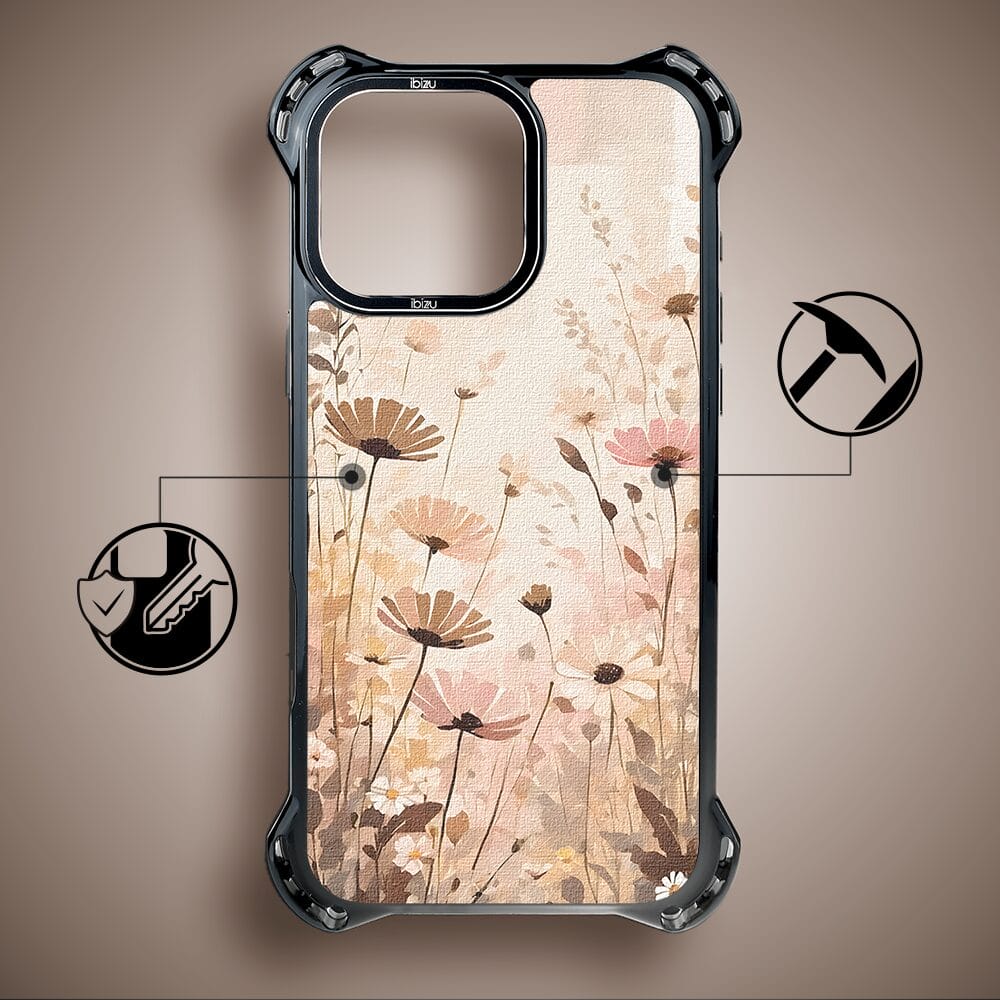 Etui iPhone 15 Pro Max IBIZU DropGuard Ultra z MagSafe, Boho, Kwiatowa łąka - obrazek 7