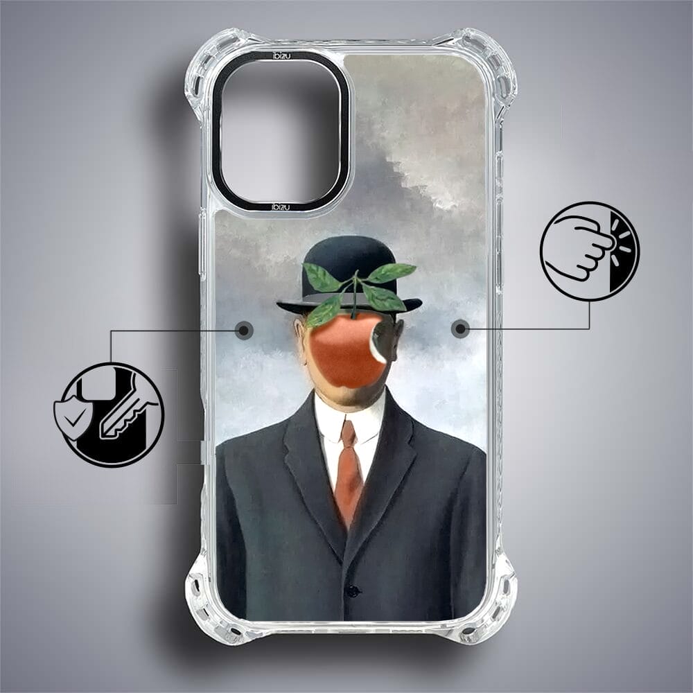 Etui iPhone 16 IBIZU DropGuard Ultra z MagSafe, Rene Magritte, syn człowieczy - obrazek 7