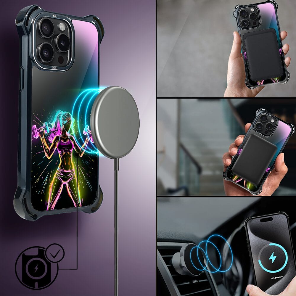 Etui do iPhone 15 Pro Max IBIZU DropGuard Ultra z MagSafe, #ElectroMove, Wibracja fitness - obrazek 8