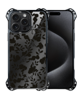 Etui do iPhone 15 Pro IBIZU DropGuard Ultra z MagSafe, Midnight, Cienie liści