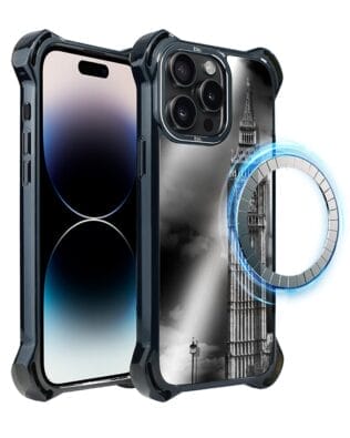 Etui do iPhone 14 Pro Max IBIZU DropGuard Ultra z MagSafe, Noir City, Big Ben