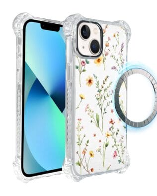 Etui iPhone 13 IBIZU DropGuard Ultra z MagSafe, Pastel Bloom, Letni bukiet