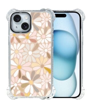 Etui do iPhone 15 Plus IBIZU DropGuard Ultra z MagSafe, Boho, Kwiaty vintage