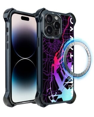 Etui do iPhone 14 Pro Max IBIZU DropGuard Ultra z MagSafe, Mapy Świata, Tokyo