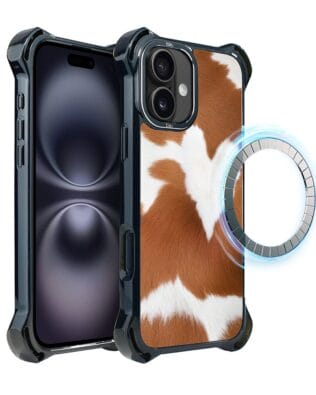 Etui do iPhone 16 Plus IBIZU DropGuard Ultra z MagSafe, Zew Natury, Alpejska krowa