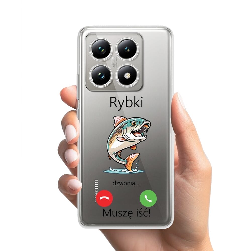 Etui do Xiaomi 14T przeźroczyste, silikonowe Flexi, rybki dzwonią - obrazek 2