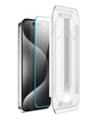 Szkło hartowane na ekran 9H do iPhone 15 Pro Max z aplikatorem