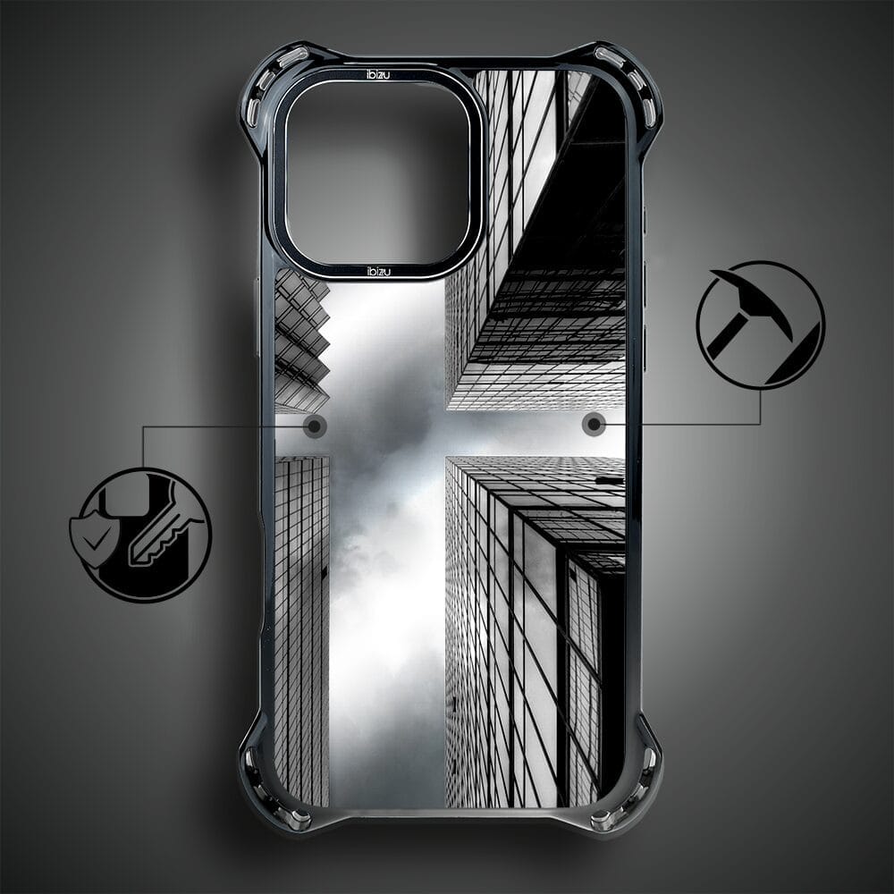 Etui do iPhone 16 Pro IBIZU DropGuard Ultra z MagSafe, Noir City, Drapacze Chmur - obrazek 3