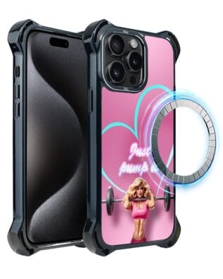 Etui do iPhone 15 Pro Max IBIZU DropGuard Ultra z MagSafe, #Move, Pump it love