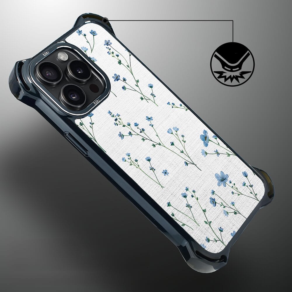 Etui iPhone 14 Pro IBIZU DropGuard Ultra z MagSafe, Pastel Bloom, Niebieski sen - obrazek 4